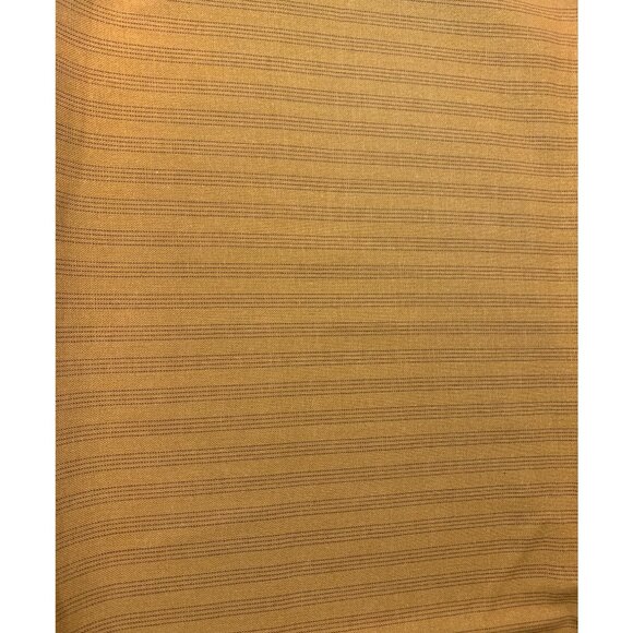 Striped Mustard Orange Cotton Fabric 1/2 Yard 44" Wide Sewing Crafting Material - Picture 1 of 5
